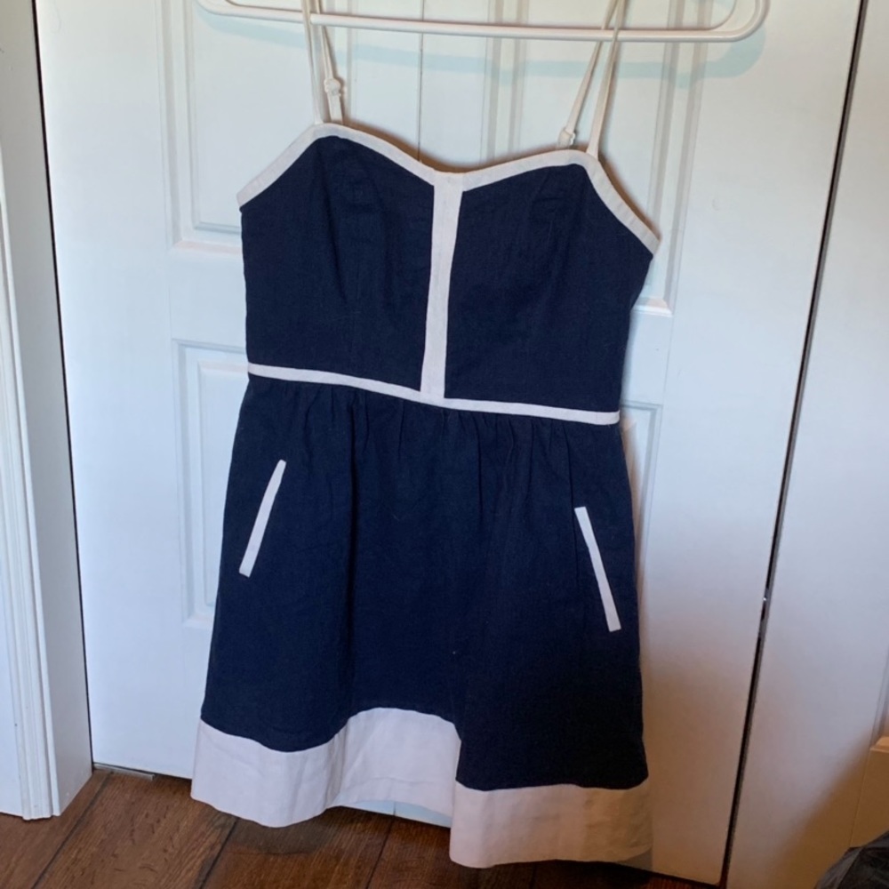 Navy dress with pockets